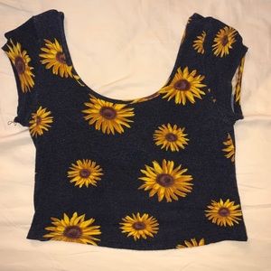 Sunflower Crop Top